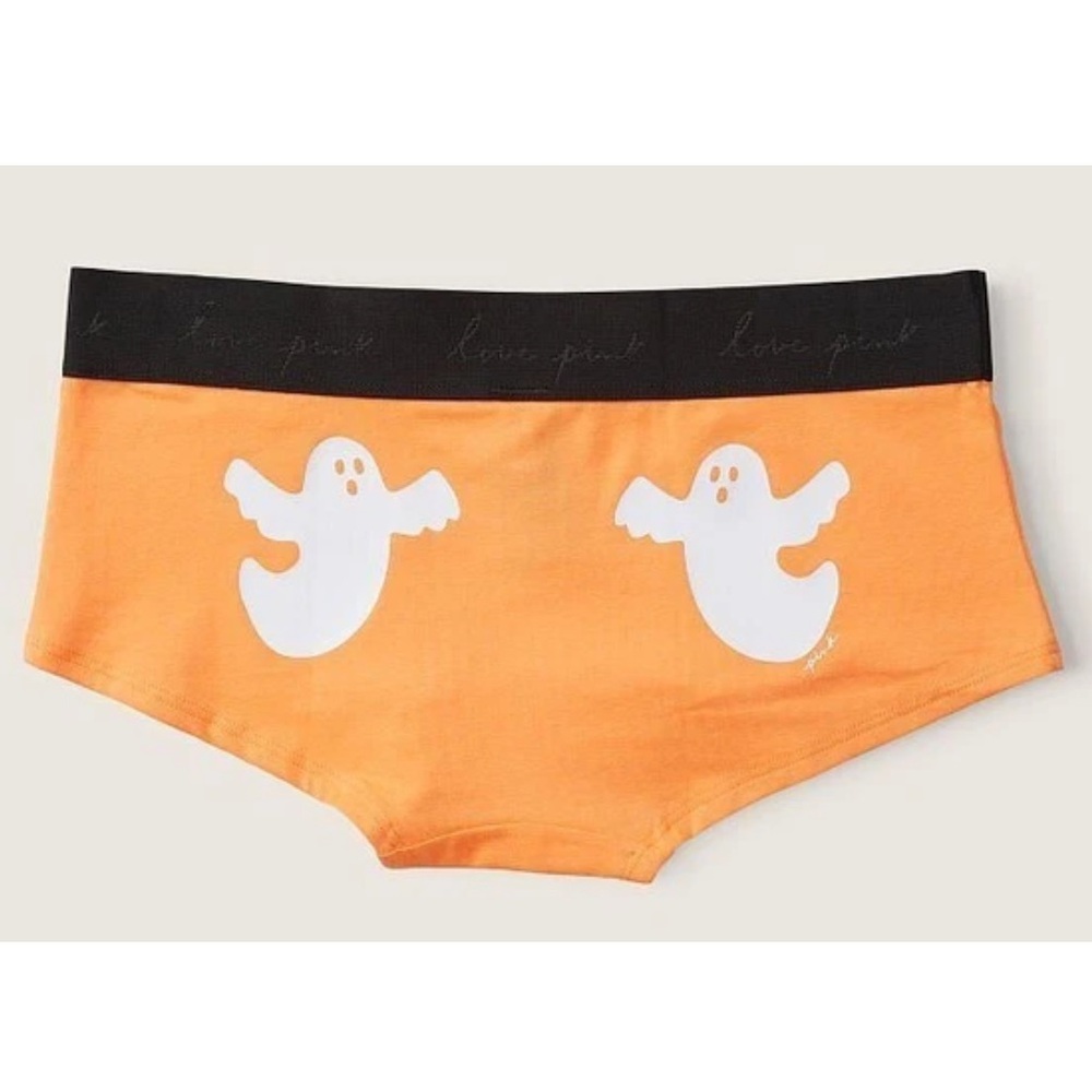 VS PINK Halloween Ghost Boyshort XXL